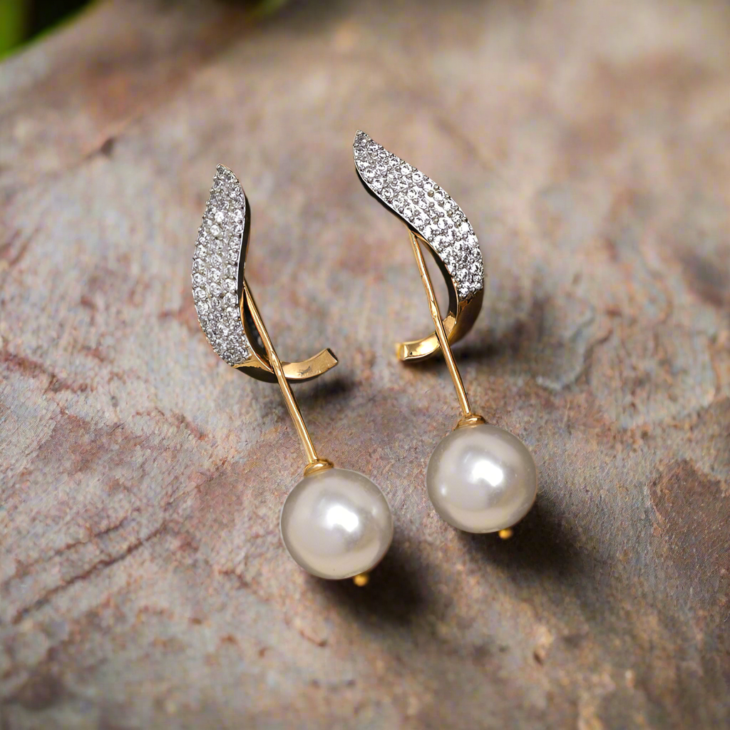 Radiant Pearl Drop Earrings