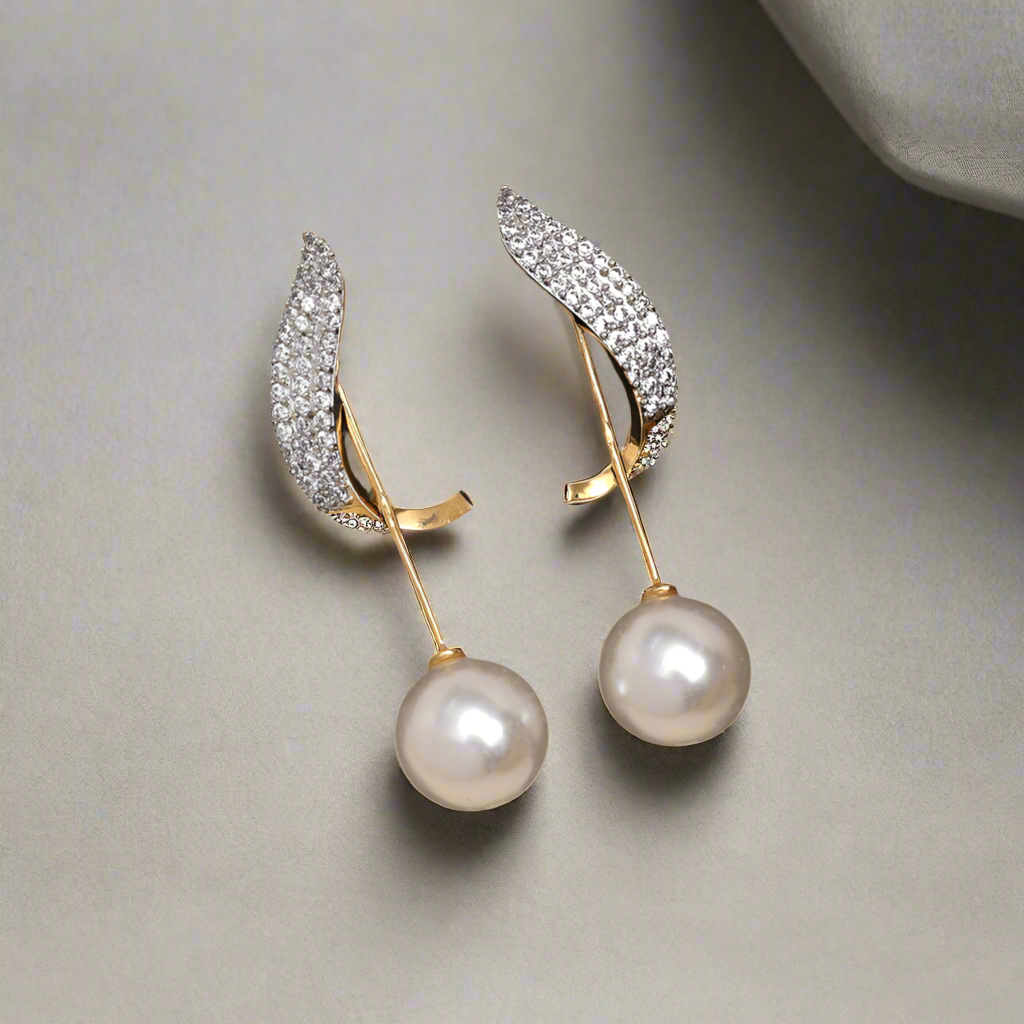 Radiant Pearl Drop Earrings