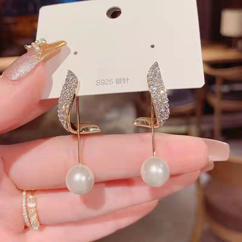 Radiant Pearl Drop Earrings